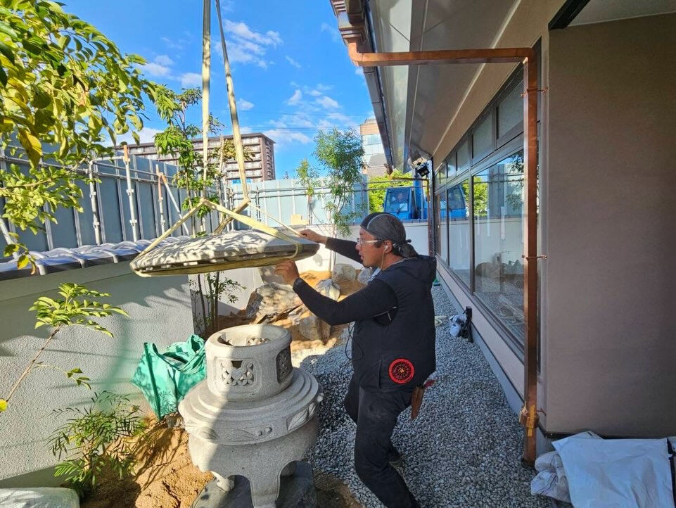 和をモチーフにした店舗の植栽🌿